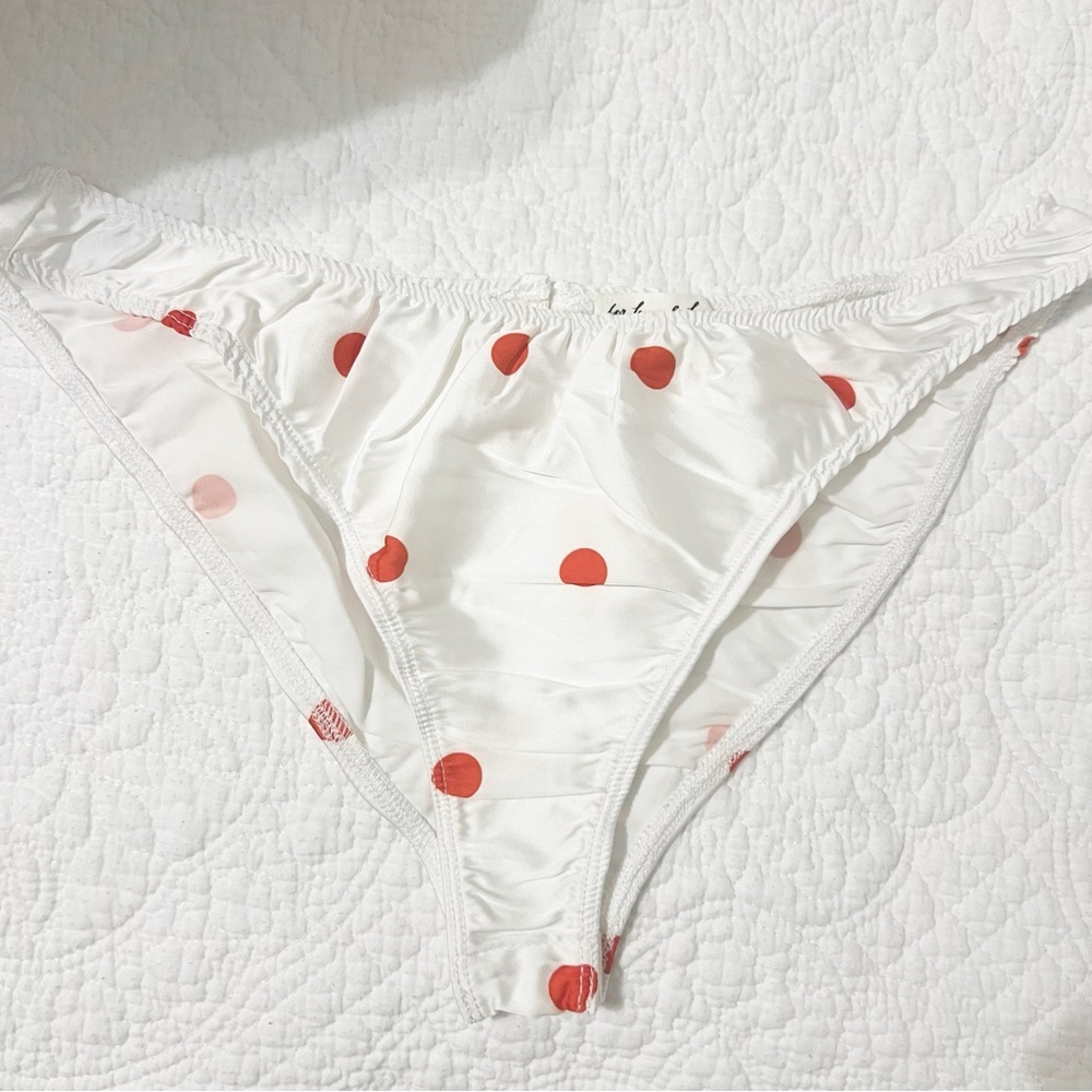 For Love & Lemons White and Red Polka Dot Maxi Dress - Picture 5 of 13